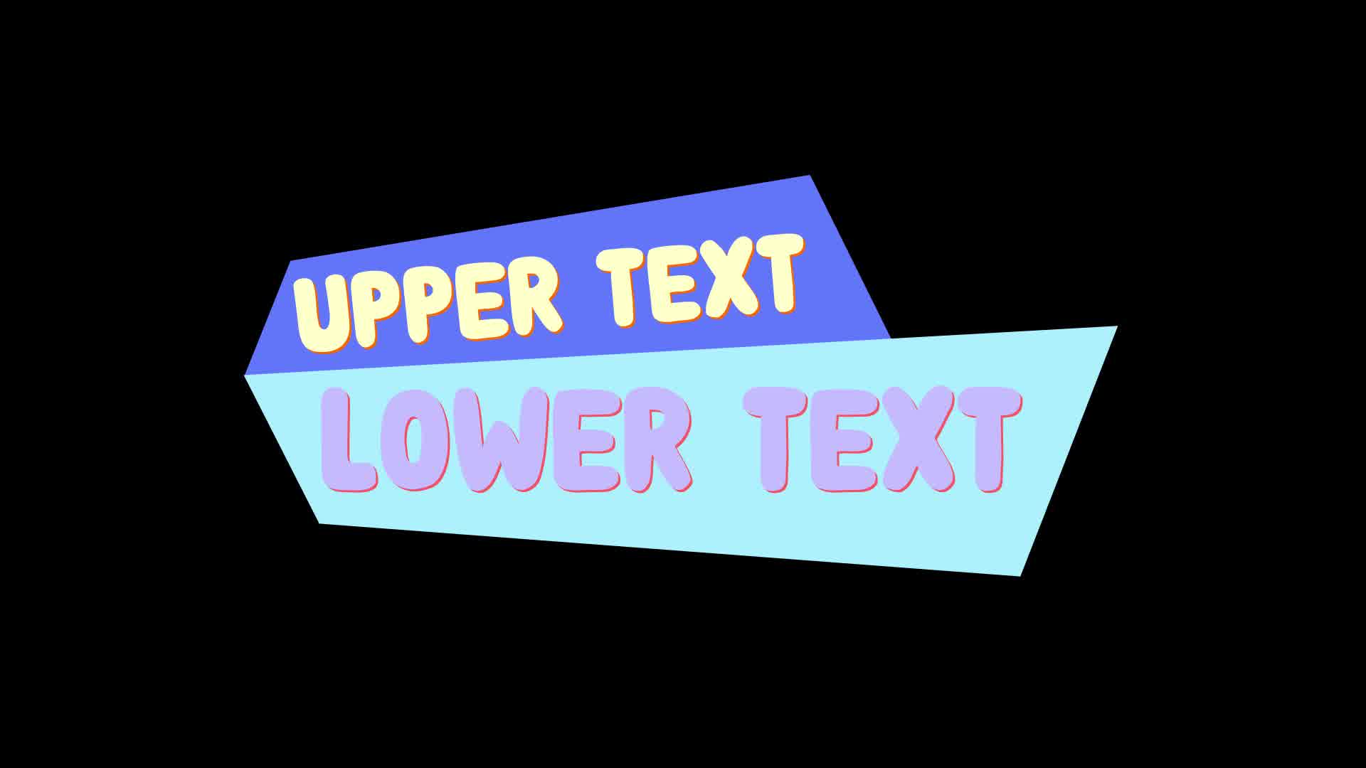 Cartoon Text Lower-third.