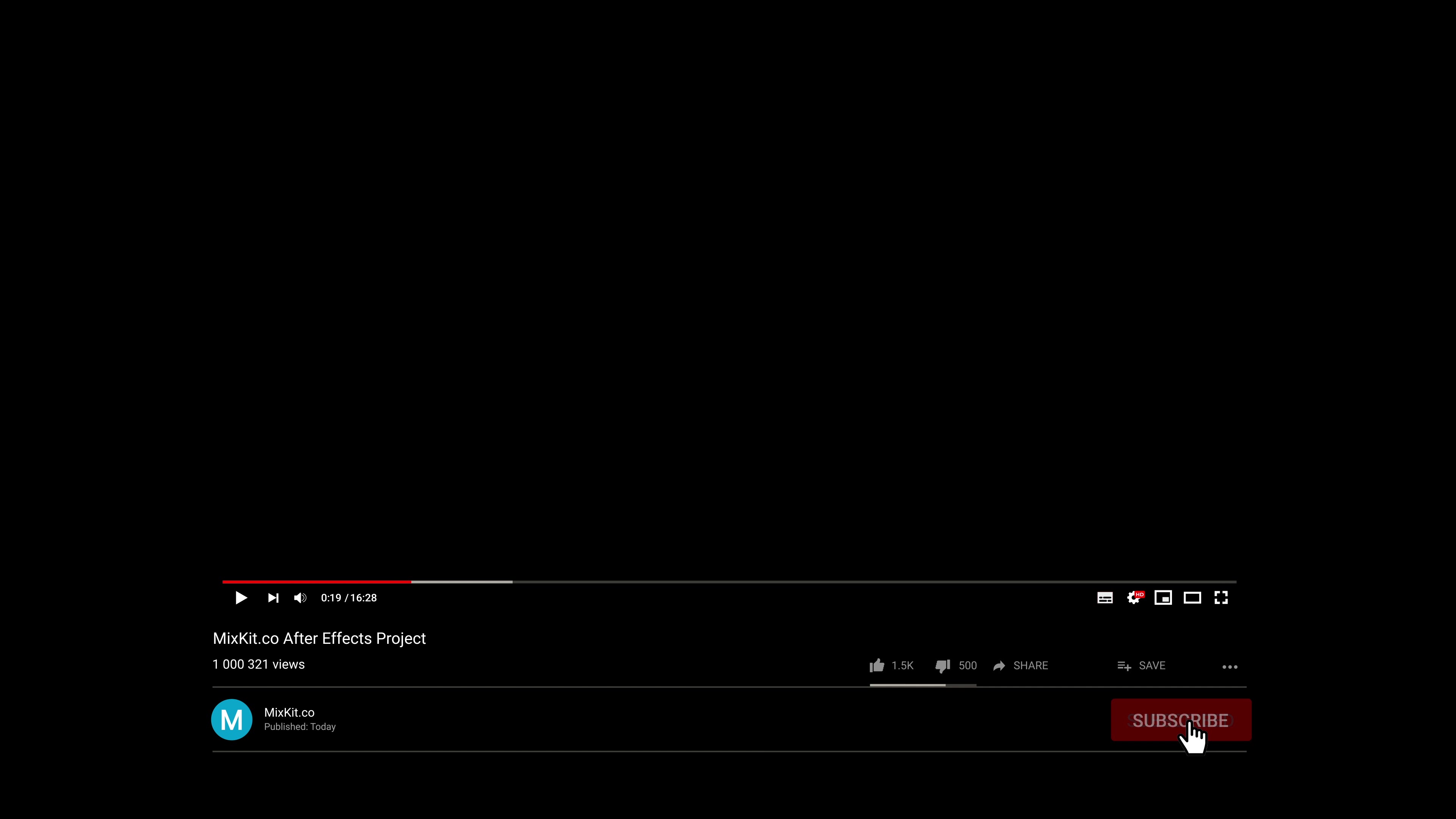 Dark Mode Video Interface.